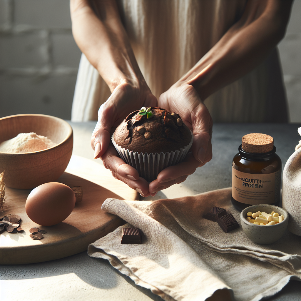 Comforting Chocolate Protein Muffins with Sourdough